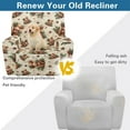 thumbnail image 4 of HELLHERO Highland Cow Print Lazy Boy Chair Covers Slipcover Holly Berry Print Recliner Slip Covers for Lazyboy Recliners, Home Decor for Christmas, 4 of 8