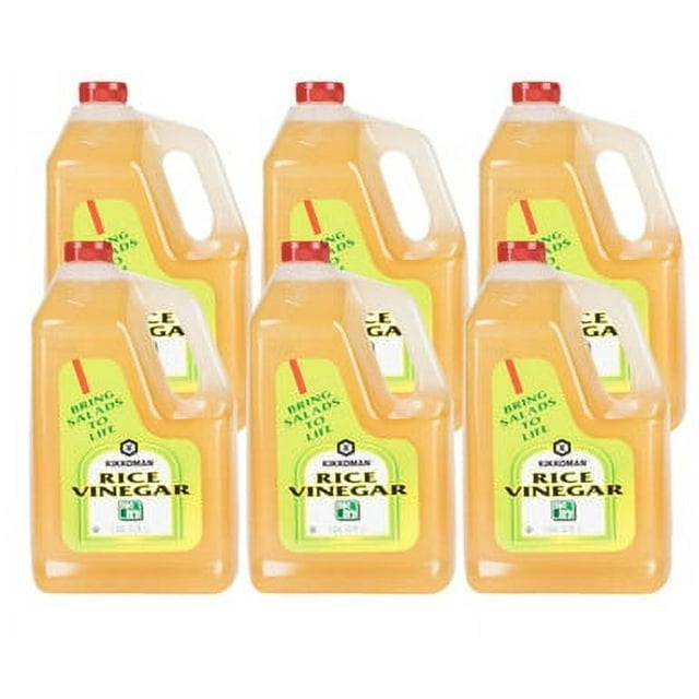 Kikkoman Vinaigre de Riz 1 Gallon - 4/caisse - Ingrédient Essentiel pour Saveurs Authentiques