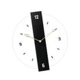 thumbnail image 3 of Reloj de pared decorativo, reloj de dormitorio, nórdico creativo, acrílico simple y silencioso. Negro 365 cm x 40 cm, 3 of 9