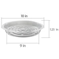 thumbnail image 4 of 5 Pack Clear Plastic Plant Saucer Drip Trays for Indoors Outdoors, 10 in Plastic Flower Plant Pot Saucer, 4 of 6