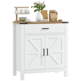 thumbnail image 1 of HOMCOM Buffet avec 1 Tiroir 1 Armoire de Rangement Buffet, Blanc, 1 of 9