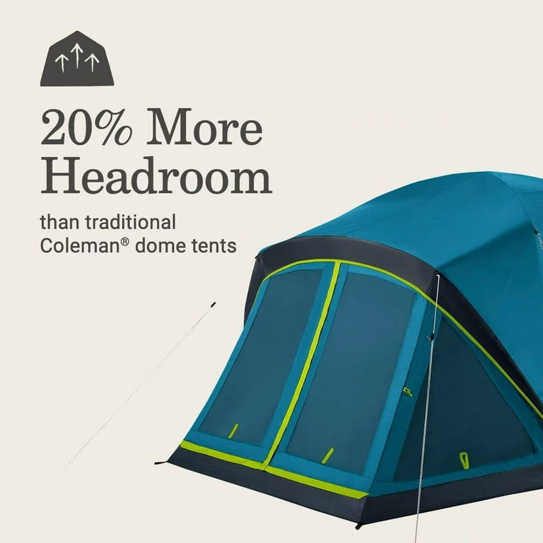 Coleman Skydome 4P Camping Tent with Screen Room & Dark Room Coleman Skydome 4P Camping Tent with Screen Room & Dark Room