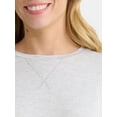 thumbnail image 4 of Time and Tru Women's Super Soft Tunic Top with Long Sleeves, Sizes S-XXXL, 4 of 5