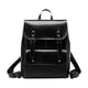thumbnail image 1 of Mochila de Cuero PU Strade Fareast Limited diseño vintage informal negro, 1 of 8