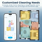 AIRROBO T25+ Robot Vacuum & Mops - Self-Empty, 75-Day Hands-Free, 5500Pa Suction, Ultrasonic Carpet Detection, 180min Runtime