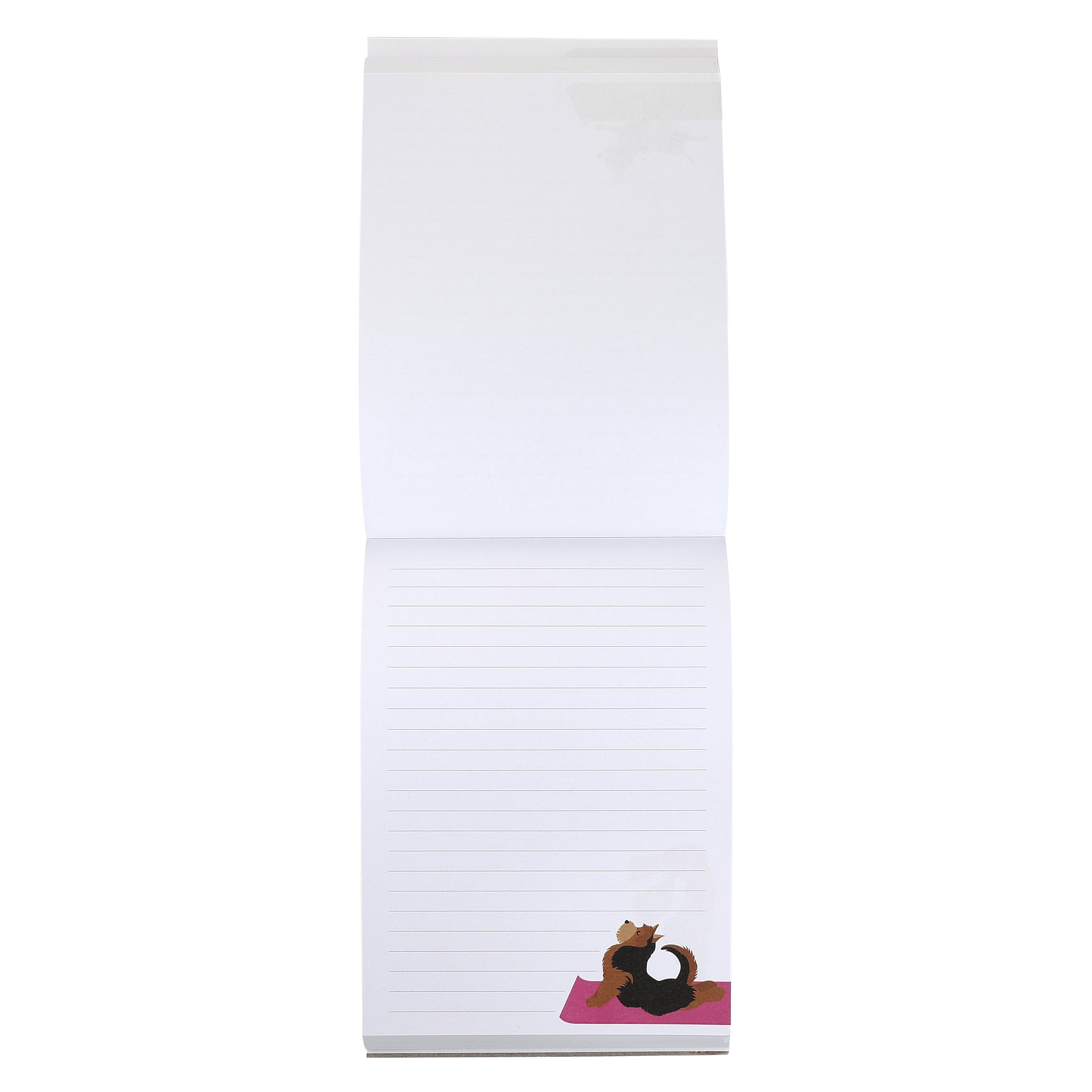 (2 pack) Sunshine & Sage Dog Lovers Yoga Journal with 100 Sheets Narrow Ruled - Decorative Writing Pad