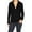 Black, variant on Women's Casual Fleece Long Sleeve Solid Pockets Full Zip-Up Jacket Hoodie