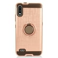 thumbnail image 6 of Case for LG K52 Hybrid 360° Ring Armor Shockproof Dual Layers 2 in 1 Holder with Ring Stand for Magnetic Car Mount Cover for LG K52 by Xcell - Rose Gold, 6 of 7