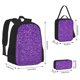 thumbnail image 2 of Fotbe Glitter Purple Set Escolar 3 en 1 para Niños - Mochila Duradera con Lonchera Aislante y Estuche para Lápices - Mochila Escolar para Niños y Niñas, 2 of 7