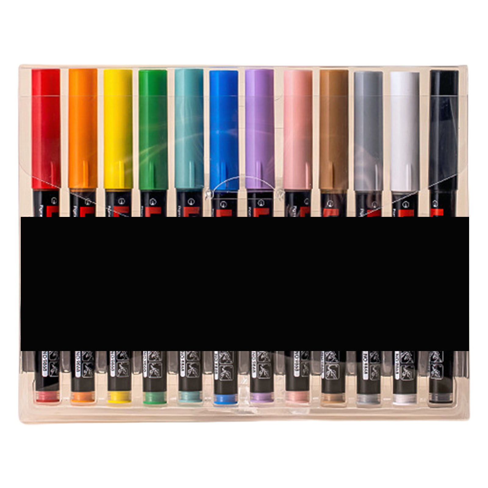 12/24/36/48 Color Acrylic Paint Pen Liquid Brush Acrylic Marker for Painting on Paper Stone Glass Canvas Ceramic
