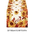 thumbnail image 3 of TanSiDing 1pcs Thanksgiving Table Runner Fall Harvest Decor Polyester Kitchen Dining Table Cover Party Holiday Decoration 33*180cm, 3 of 6