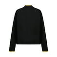 thumbnail image 4 of Fldy Kids Girls Figure Skating Jackets Athletic Jacket Sweatshirts Ice Skating Gym Training Tops Gold 10, 4 of 7