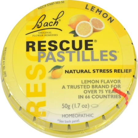 Bach Rescue Remedy Pastilles - Lemon - 50 grm - Case of 12