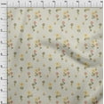 thumbnail image 4 of oneOone Cotton Cambric Pastel Gray Fabric Floral Retro Quilting Supplies Print Sewing Fabric By The Yard 56 Inch Wide, 4 of 4
