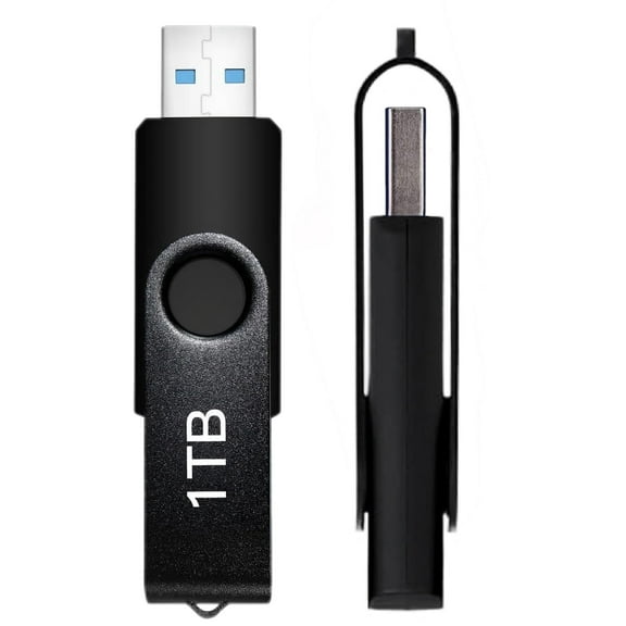 1T USB Flash Drive 1000GB Rotatable Memory Stick External Storage Drive for Laptop PC-MAOLAI