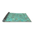 thumbnail image 2 of Ahgly Company Indoor Round Southwestern Light Blue Country Area Rugs, 8' Round, 2 of 4