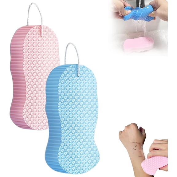 Magic Exfoliating Bath Sponge, 2026 New Super Soft 3D Exfoliating Bath Sponge for Dead Skin Removal