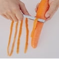 thumbnail image 3 of Pelador Multifuncional, para Cortar Frutas y Desescamas de Pescado, Diseño Duradero de Acero Inoxidable, Pela Fácilmente Verduras y Patatas, Herramienta Esencial de Cocina, Tamaño 16 Cm, Pes, 3 of 5