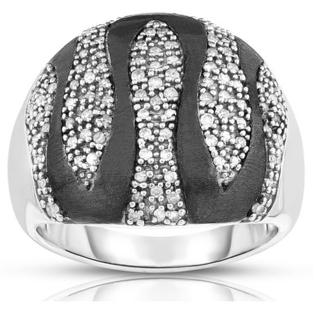 1/3 Carat T.W. White Diamond Silver Fashion Ring
