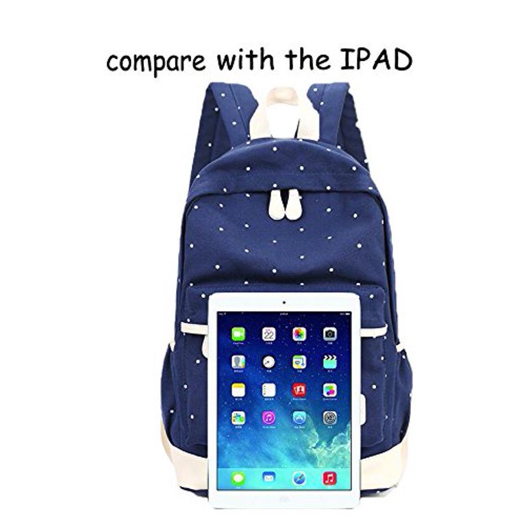 Louis Will Teens School Backpack Set Canvas Girls School Bags