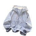thumbnail image 2 of Trikvn Boys Girls Lightweight Windbreaker Jacket Hooded Zip Up Windproof Coat Spring Fall Casual Outerwear with Pockets Water Resistant Activewear Kids Clothes, 2 of 5