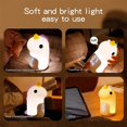 thumbnail image 3 of (Bleu) Rveil Enfant Lumineux 3 Couleurs Veilleuses Jour/Nuit Rechargeable, LED Rveil Numrique avec Jolie Forme de Licorne pour Fille Garons Ado Snooze, 3 of 5