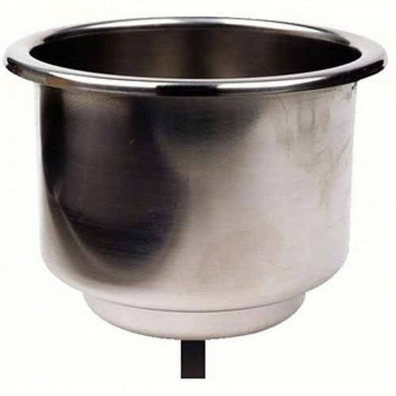 Seachoice 79420 Stainless-Steel Drink Holder With 3/8" Drain