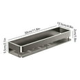 thumbnail image 3 of No Drill Bathroom Storage Rack - Space Aluminum Hanging Shelf with Hooks for Towels, Toiletries & Cosmetics, Rustproof & Easy Clean,A, 3 of 7