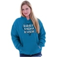 thumbnail image 3 of Best Mom Ever Cute Mother Day Present Hoodie Sweatshirt Women Brisco Brands 2X, 3 of 4