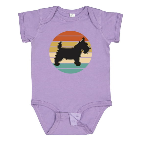 Inktastic Scottie Dog Vintage Scottish Terrier Boys or Girls Baby Bodysuit
