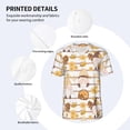 thumbnail image 5 of Fotbe Cute Bee Gnome Baseball Jersey Shirt for Men and Women, Casual Short Sleeves Button Down T-Shirt-Small, 5 of 9