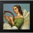 thumbnail image 2 of Vintage Apple Collection 15x15 Black Modern Framed Museum Art Print Titled - Angel With Harp, 2 of 5