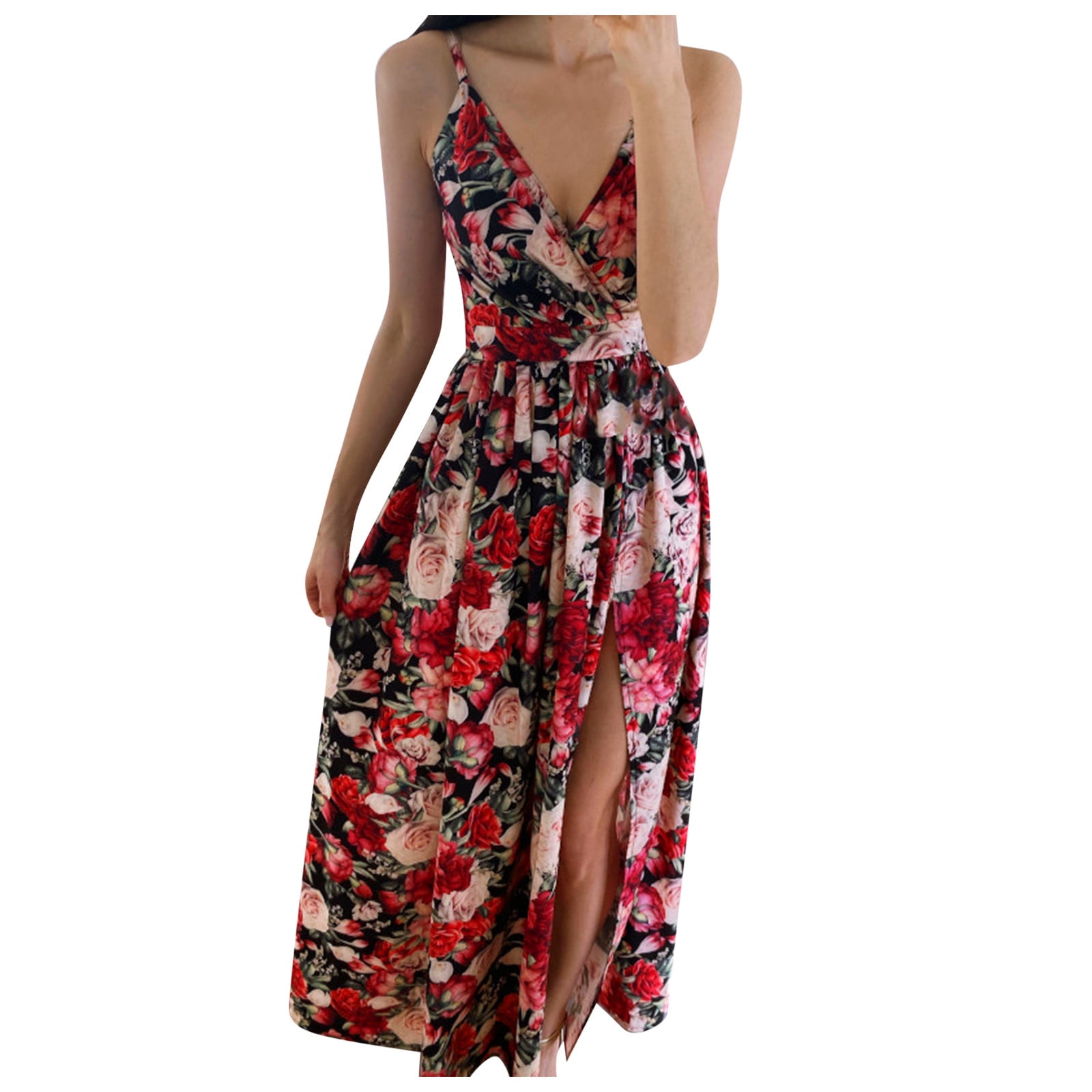 Banded short sleeve dropped waist below knee length dress main image 0