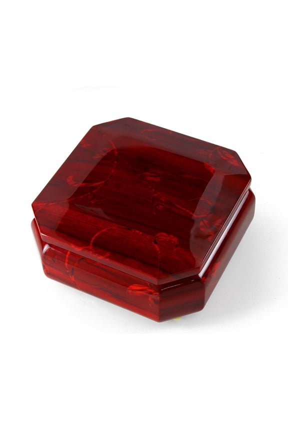 Artistic 30 Note Beveled Musical Jewelry Box Floral Motifs - Can't Take My Eyes Off You