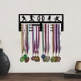 thumbnail image 1 of Colgador de exhibición de medallas, organizador de medallas, decoración de pared versátil, fácil de instalar, estante para medallas montado en 30x1162cm, 1 of 8