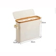thumbnail image 4 of Feltree Bathroom Tissue Basket Fabric Storage Basket with Visible for Bath Accessories, 4 of 6