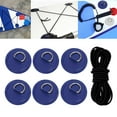thumbnail image 4 of 6 Pieces D s PVC Patch/ Round D s Patch/ Deck Attachment /Tie Down D Pad /Deck Rigging for Dinghy /Paddleboard /Raft /Deck Blue, 4 of 10