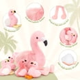 thumbnail image 5 of Muiteiur 5 Pcs Flamingo Stuffed Animal 18'' Flamingo Plush Toy with 4 Babies, 5 of 9