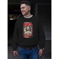 thumbnail image 2 of Krampus Can Naughty Dark Christmas Men's Sweatshirt, 2 of 4