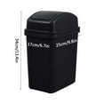 thumbnail image 3 of Djiypn Household garbage bin black,Plastic,Black,590g, 3 of 4
