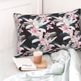 thumbnail image 4 of Naloa Orchids Flowers Pillow Covers, Throw Pillow Case Cushion Covers,Cushion for Bedroom,Couch,Home-16"x24", 4 of 6