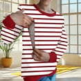 thumbnail image 4 of Hvyesh Women's Stripe Nursing Shirts for Breastfeeding with Hidden Zipper Long Sleeves Maternity Tops, 4 of 4