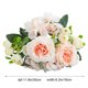 thumbnail image 3 of Decoración de flores imitadas para el hogar, ramo de bodas, flores artificiales, decoración del centro de mesa, diseño, material suave para eventos y hogar 30 cm, 3 of 7