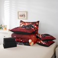 thumbnail image 4 of Motorcycle Twin Bedding Sets, Vehicles Riding Comforter Set, Dirt Bike Motocross Soft Bedding For Kids (Comforter+Fitted+Flat Sheet+2 Pillowcases+2 Throw Pillow Covers) 7 Pieces Bed Set, 4 of 5