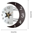 thumbnail image 3 of Péndulo de pared silencioso Reloj de pared de cuarzo con marco en forma creativa, reloj de péndulo moderno Reloj de pared Decoración del hogar para sala de estar, cocina, dormitorio, 3 of 3