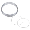 thumbnail image 1 of Uxcell Paquete de 12 Anillos de Atrapasueños, 9.8 Pulgadas Forma Redonda de Metal para Decoraciones de Manualidades DIY Plata, 1 of 1