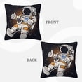 thumbnail image 3 of ZICANCN Cartoon Galaxy Space Astronaut Throw Pillow Covers, Bed Couch Sofa Knit Decorative Pillow Covers for Living Room Farmhouse, 24"x24", 3 of 8