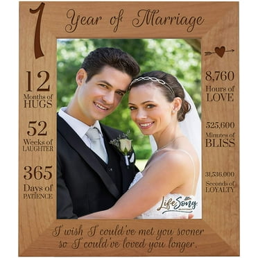 LifeSong Milestones 1st Anniversary Engraved Picture Frame (8x10) - I Wish I could've met you sooner