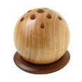 thumbnail image 1 of Portalápices esférico de madera, organizador de papelería, decoración, regalo, adorno creativo, soporte para brochas de maquillaje, para hogar,, 1 of 8