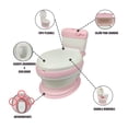 thumbnail image 2 of Baño Entrenador Bacinica The Baby Shop  FG-342 con tapa y asiento acojinado Rosa, 2 of 8